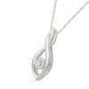 Thumbnail Image 2 of KAY Lab-Grown Diamonds Infinity Necklace 1/20 ct tw Sterling Silver