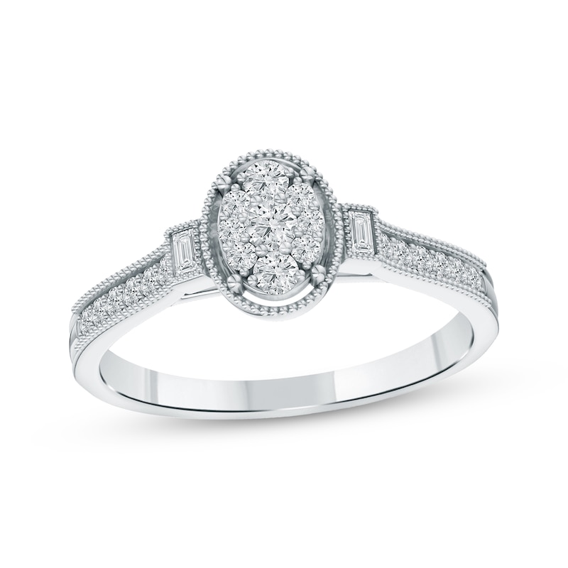 Main Image 1 of Diamond Promise Ring 1/5 ct tw Sterling Silver
