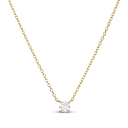 Rocksbox Lab-Grown Diamond Solitaire Necklace 1/4 ct tw 24K Yellow Gold Vermeil Sterling Silver 18"