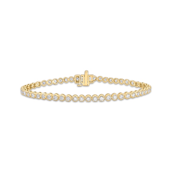 Diamond Tennis Bracelet 3 ct tw 10K Yellow Gold 7"