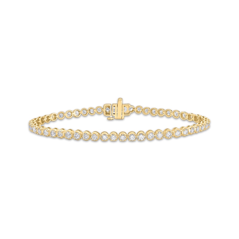 Main Image 1 of Diamond Tennis Bracelet 3 ct tw 10K Yellow Gold 7"