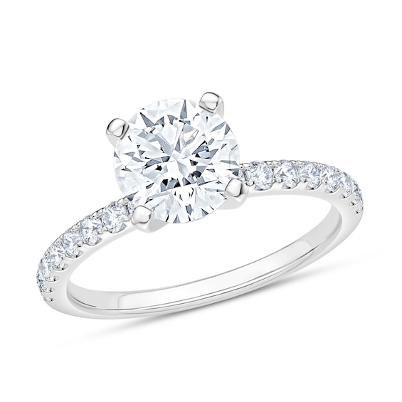 Now + Forever Lab-Grown Diamond Engagement Ring Setting 3/8 ct tw 14K White Gold