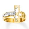 Thumbnail Image 0 of Men's Crucifix Ring 14K Two-Tone Gold