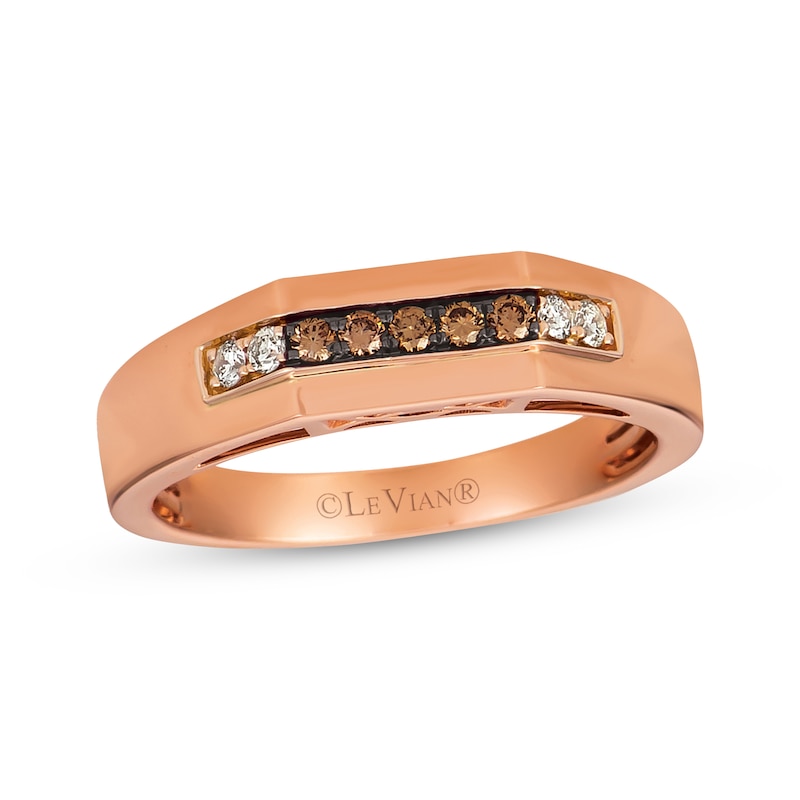 Main Image 1 of Le Vian Men's Chocolate Diamond Band 1/5 ct tw 14K Strawberry Gold