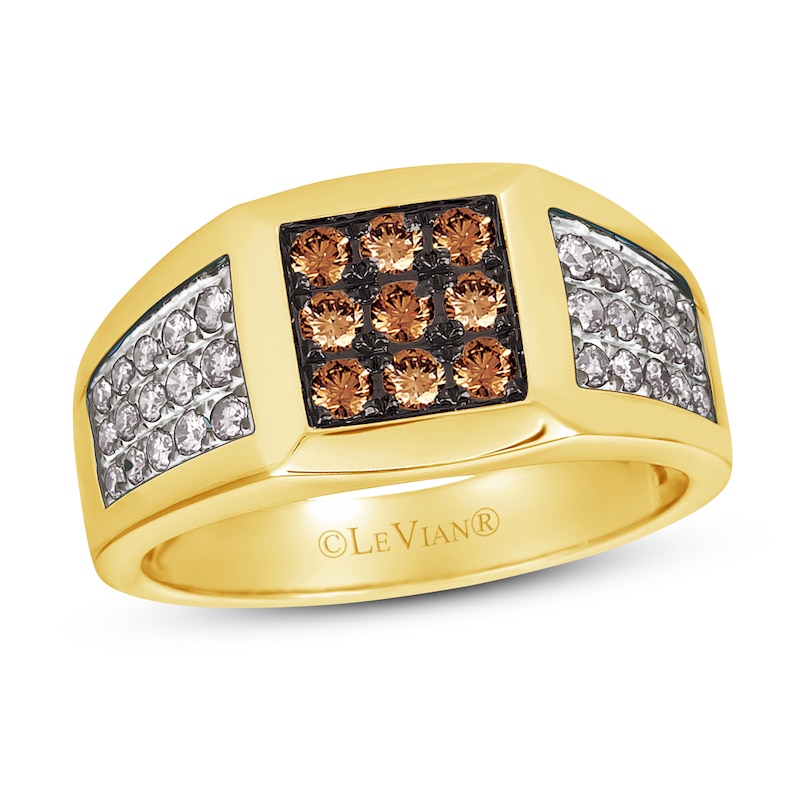 Main Image 1 of Le Vian Men's Diamond Ring 7/8 ct tw 14K Honey Gold