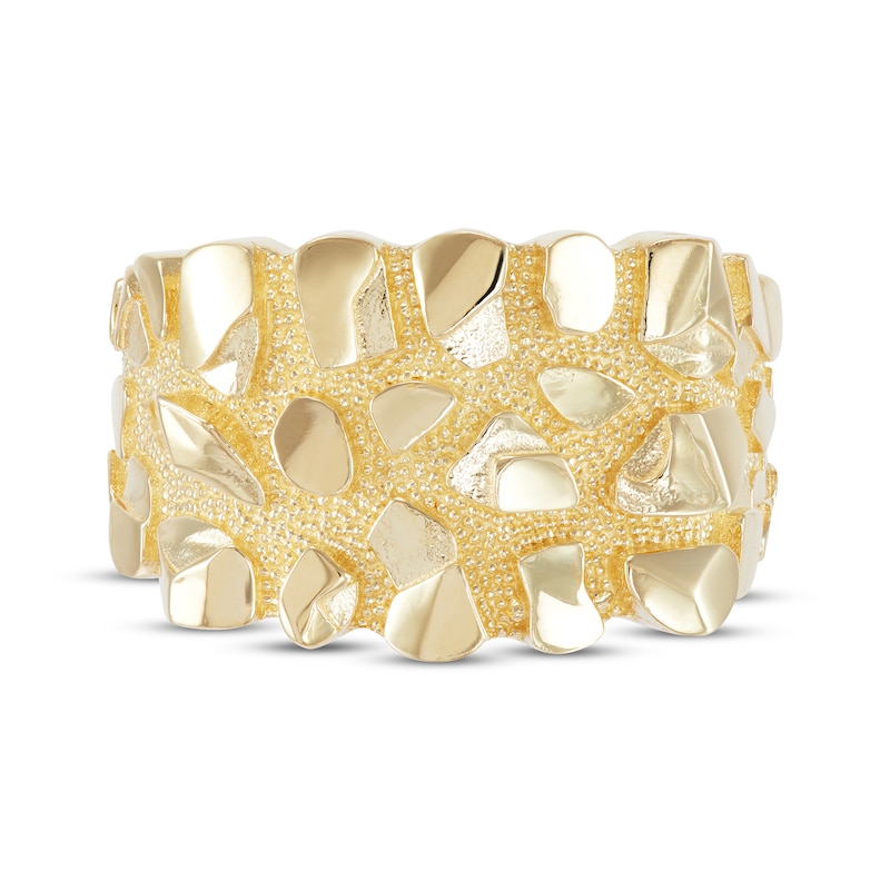 Main Image 3 of Men's Nugget Ring 10K Yellow Gold