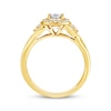 Thumbnail Image 6 of Now + Forever Round-Cut Diamond Halo Engagement Ring 1/3 ct tw 10K Yellow Gold