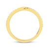 Thumbnail Image 9 of Now + Forever Diamond &quot;X&quot; Wedding Band 1/5 ct tw 10K Yellow Gold