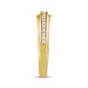 Thumbnail Image 11 of Now + Forever Men's Diamond &quot;X&quot; Wedding Band 1/5 ct tw 10K Yellow Gold