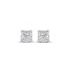 Princess-Cut Diamond Stud Earrings 1/3 ct tw Sterling Silver