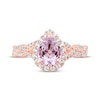 Thumbnail Image 3 of Now + Forever Pear-Shaped Light Amethyst & Round-Cut Diamond Twist Shank Engagement Ring 3/8 ct tw 14K Rose Gold Size 7