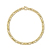 Thumbnail Image 0 of Italian Brilliance Diamond-Cut Hollow Figaro Chain Necklace 14K Yellow Gold 18"