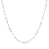 Thumbnail Image 1 of Paperclip Chain Necklace Solid Sterling Silver 20&quot;