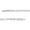 Thumbnail Image 1 of Solid Paperclip Chain Necklace Sterling Silver 20"