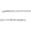 Thumbnail Image 2 of Paperclip Chain Necklace Solid Sterling Silver 20&quot;