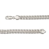Thumbnail Image 3 of Cuban Curb Chain Necklace 6.8mm Hollow 10K White Gold 22&quot;