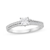 Thumbnail Image 1 of Threads of Love Princess-Cut Diamond Engagement Ring 5/8 ct tw 14K White Gold