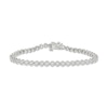 Thumbnail Image 1 of Diamond Circle Link Bracelet 1 ct tw 10K White Gold 7"