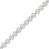 Thumbnail Image 2 of Diamond Circle Link Bracelet 1 ct tw 10K White Gold 7"
