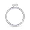 Thumbnail Image 3 of Now + Forever East West Emerald-Cut Diamond Solitaire Engagement Ring 1/4 ct tw 14K White Gold (I/I1)