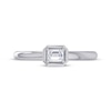 Thumbnail Image 4 of Now + Forever East West Emerald-Cut Diamond Solitaire Engagement Ring 1/4 ct tw 14K White Gold (I/I1)