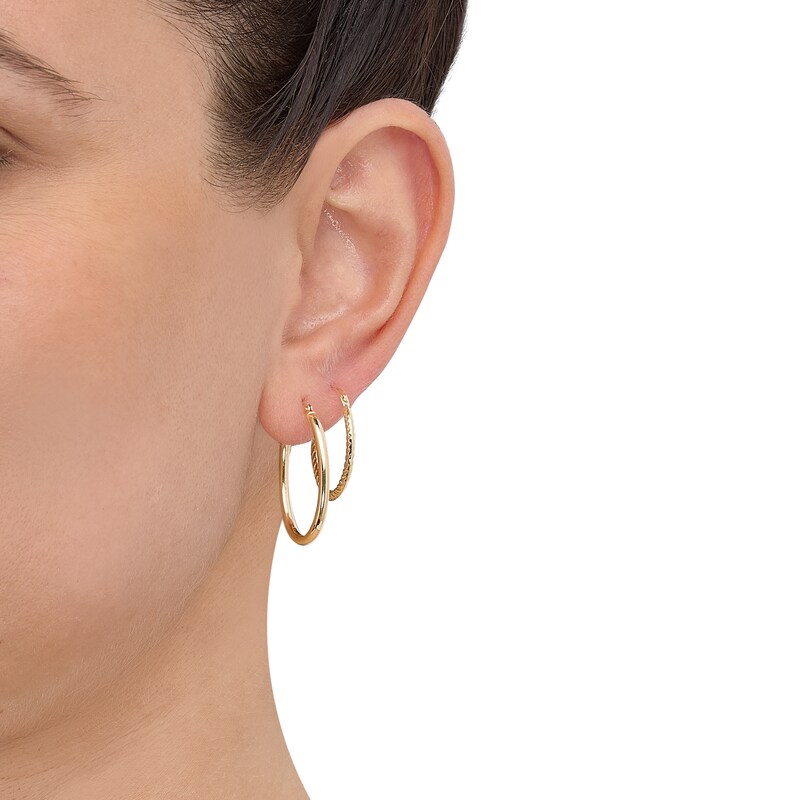 Main Image 5 of Hoop Earrings Gift Set 10K Yellow Gold
