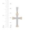 Thumbnail Image 3 of Men's Diamond Cross Charm 1/2 ct tw 10K Yellow Gold