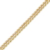 Thumbnail Image 2 of Diamond-Cut Square Curb Chain Necklace 5.6mm Hollow 10K Yellow Gold 22&quot;