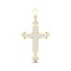 Thumbnail Image 1 of Men's Diamond Pointed Cross Charm 1 ct tw 10K Yellow Gold