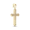 Thumbnail Image 4 of Men's Diamond Pointed Cross Charm 1 ct tw 10K Yellow Gold