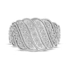 Thumbnail Image 3 of Diamond Multi-Row Curve Fashion Ring 1/4 ct tw Sterling Silver