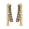 Thumbnail Image 2 of Le Vian Good Karma Diamond Two-Row Hoop Earrings 1/2 ct tw 14K Honey Gold
