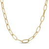 Thumbnail Image 1 of Charmed Memories Paperclip Chain Necklace 4.95mm Hollow 10K Yellow Gold 18&quot;