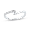 Thumbnail Image 1 of Now + Forever Diamond Swirl Anniversary Ring 1/15 ct tw 10K White Gold