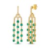 Thumbnail Image 1 of Le Vian Vault Emerald Chandelier Earrings 3/4 ct tw Diamonds 14K Honey Gold
