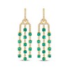 Thumbnail Image 2 of Le Vian Vault Emerald Chandelier Earrings 3/4 ct tw Diamonds 14K Honey Gold