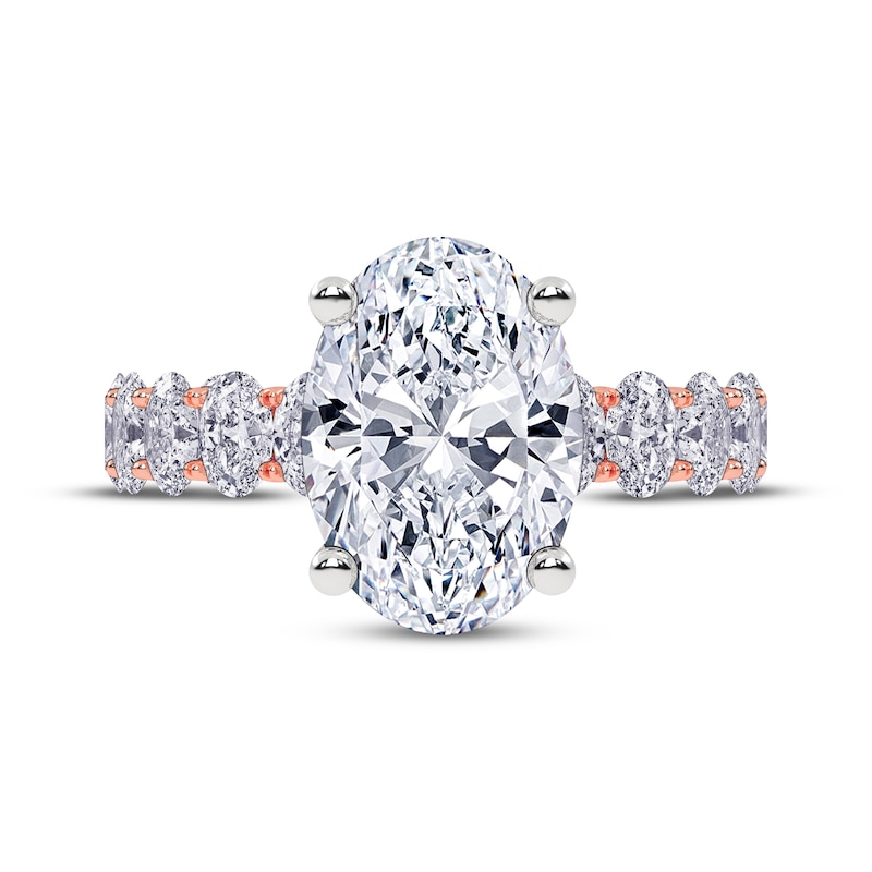 Main Image 3 of Now + Forever Oval-Cut Lab-Grown Diamond Engagement Ring 4-3/4 ct tw 14K Rose Gold
