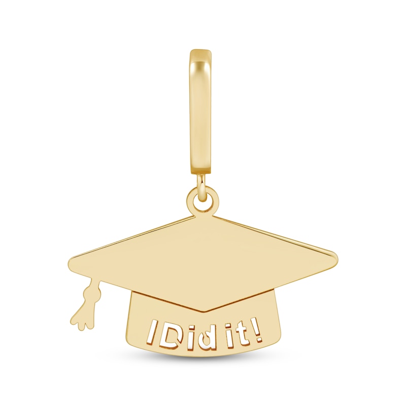 Main Image 1 of Charmed Memories Graduation Cap &quot;I Did It!&quot; Charm 10K Yellow Gold