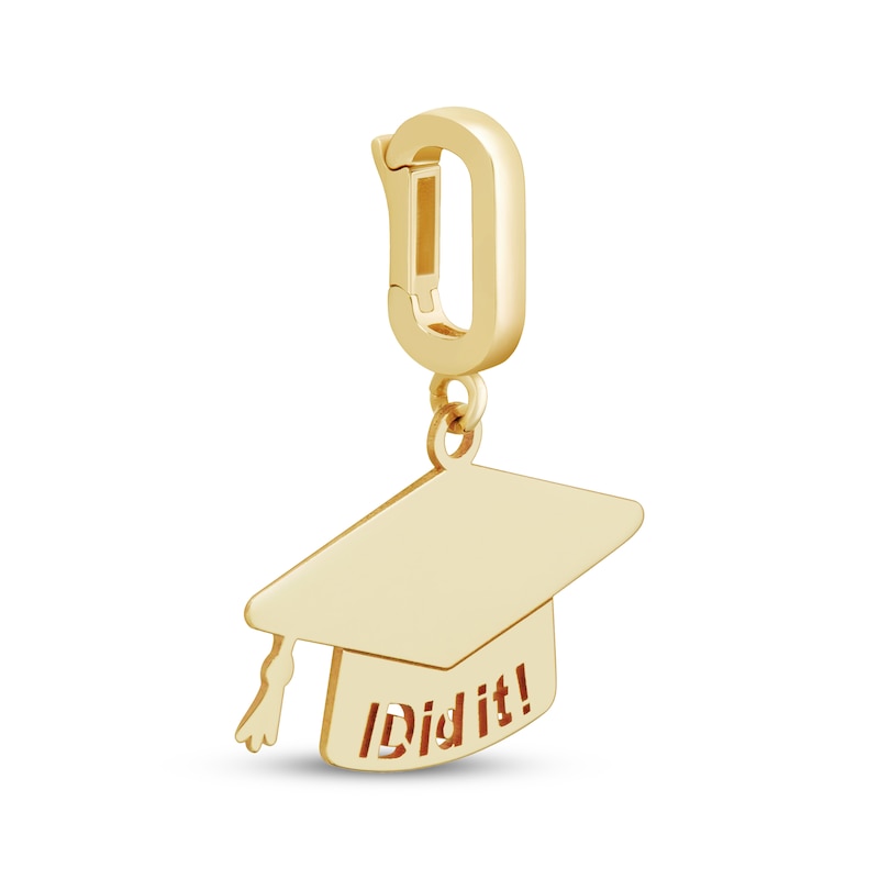 Main Image 2 of Charmed Memories Graduation Cap &quot;I Did It!&quot; Charm 10K Yellow Gold