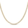 Thumbnail Image 1 of Men's Lab-Grown Diamond Tennis Necklace 8 ct tw 10K Yellow Gold 20"
