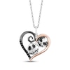 Thumbnail Image 1 of Disney Treasures The Nightmare Before Christmas Diamond Necklace 1/15 ct tw Sterling Silver & 10K Rose Gold 19&quot;