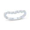Thumbnail Image 1 of Monique Lhuillier Bliss Marquise-Cut Lab-Grown Diamond Contour Wedding Band 1/3 ct tw 18K White Gold