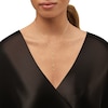 Thumbnail Image 4 of Double Teardrop Lariat Necklace Hollow 10K Yellow Gold 17&quot;