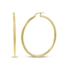 Thumbnail Image 1 of Italian Brilliance Diamond-Cut Hoop Earrings 14K Yellow Gold 40mm