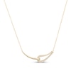 Thumbnail Image 1 of Italian Brilliance Diamond-Cut Loop Necklace 14K Two-Tone Gold 18"