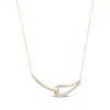 Thumbnail Image 2 of Italian Brilliance Diamond-Cut Loop Necklace 14K Two-Tone Gold 18"