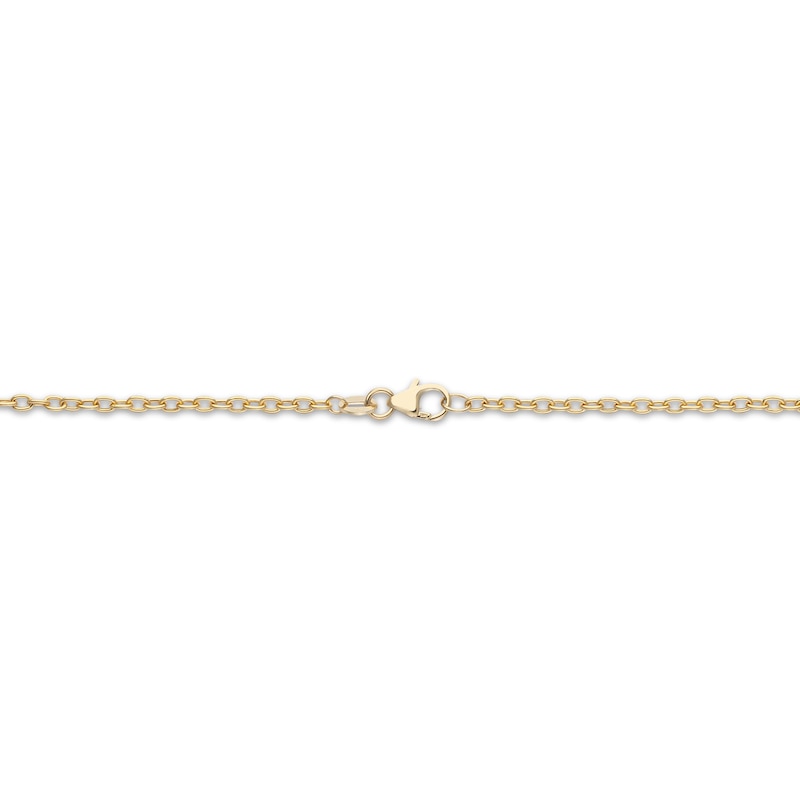 Main Image 3 of Italian Brilliance Diamond-Cut Loop Necklace 14K Two-Tone Gold 18"