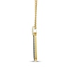 Thumbnail Image 2 of Le Vian Men's Blue Sapphire, Black Onyx & Black Diamond Accent Dog Tag Necklace 14K Honey Gold 22"