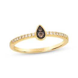 Le Vian Diamond Teardrop Frame Ring 1/6 ct tw 14K Honey Gold
