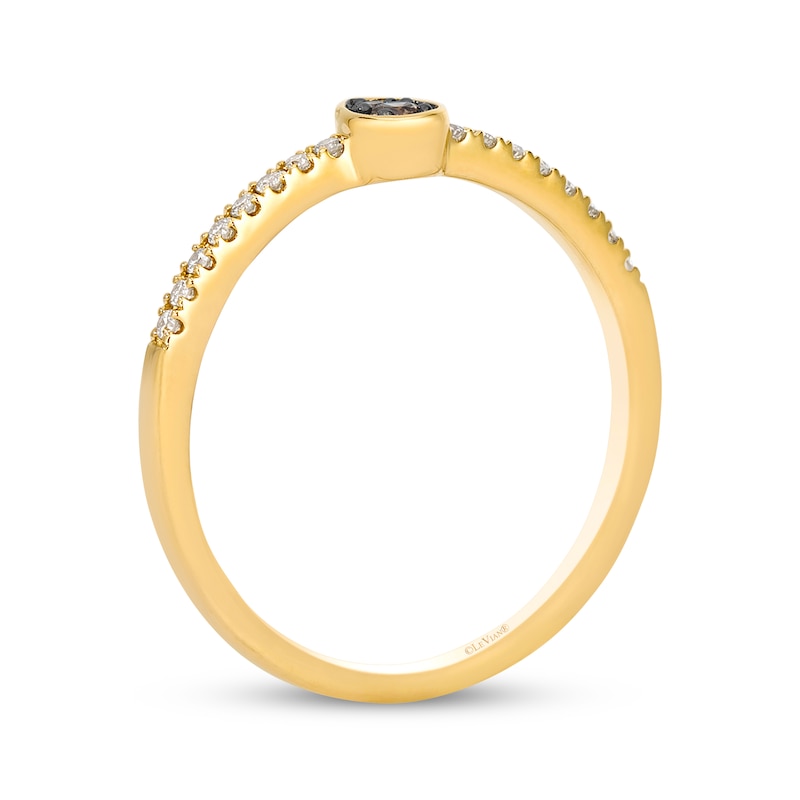 Main Image 3 of Le Vian Diamond Teardrop Frame Ring 1/6 ct tw 14K Honey Gold